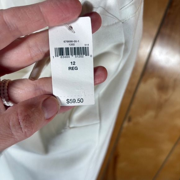 Gap Women's Cream Sailor Button Wide Leg Pants Size 12 Regular NWT - Picture 5 of 12